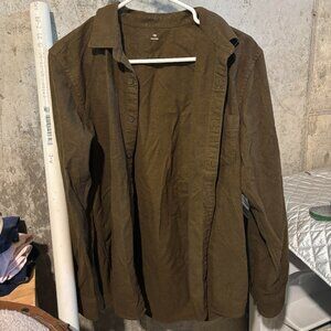Uniqlo Olive Green Flannel Size XS